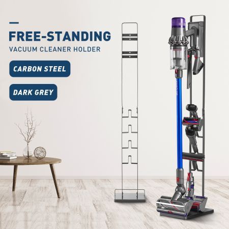 Vacuum Stand Rack Cleaner Accessories Holder Free Standing Grey