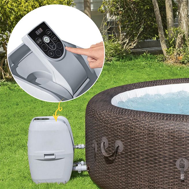 Bestway St.Moritz AirJet Hot Spa Inflatable Pool 57 Adults 2.16m x