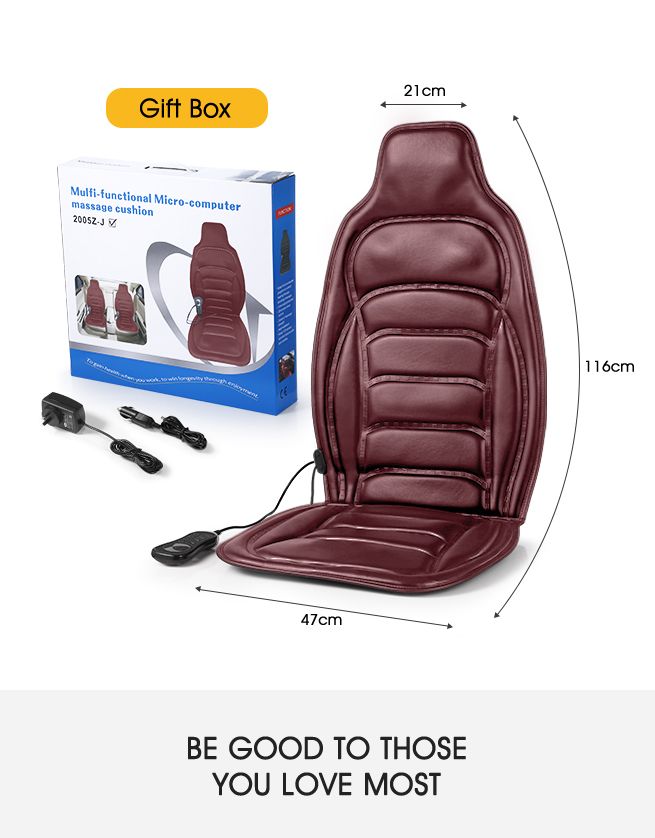10 Motor Vibration Massage Cushion Heat Massage Chair Pad for Home