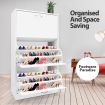 Modern 3-Drawer Shoe Cabinet Shoe Organizer Rack