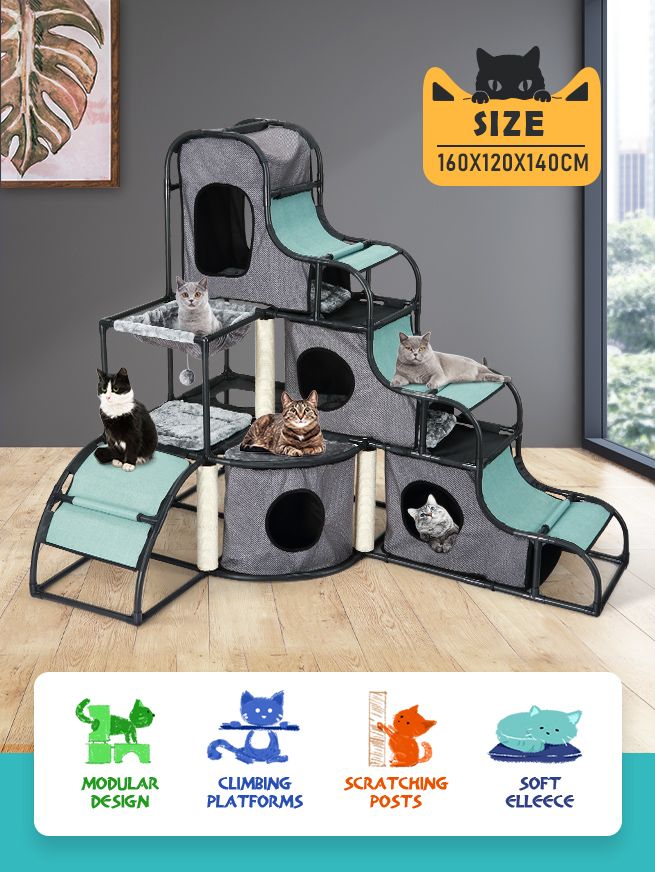 Petscene MultiTier Cat Tower Kit Scratching Post Cat Tree Cat