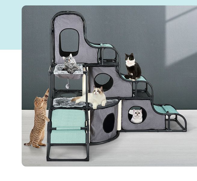 Petscene MultiTier Cat Tower Kit Scratching Post Cat Tree Cat