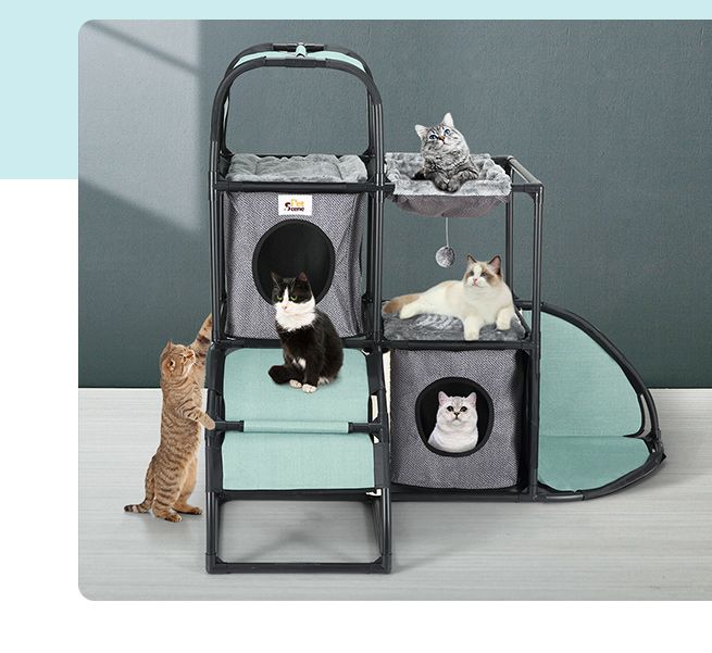 Petscene MultiLevel Cat Scratching Post Tower Kit Cat Kitty Tree