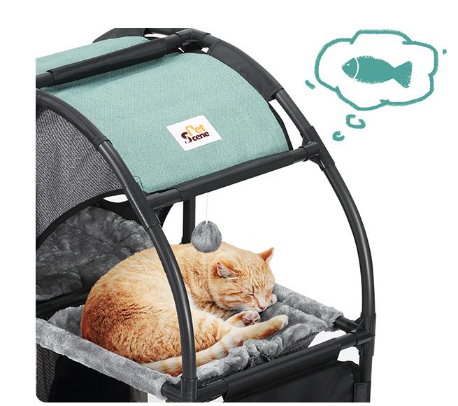 Petscene MultiLevel Cat Tower Scratching Post Furniture Pet Cat Tree