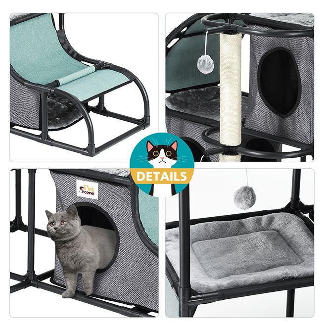 Petscene MultiTier Cat Scratching Post Tower Furniture Cat Tree House