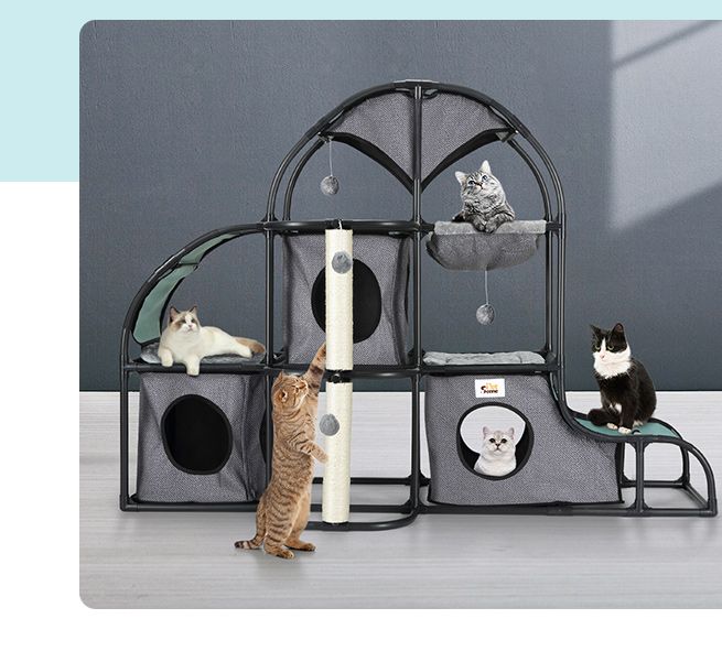 Petscene MultiTier Cat Scratching Post Tower Furniture Cat Tree House
