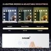 Makeup Mirror 12 LED Lights Vanity Mirror Adjustable Brightness Maxkon Hollywood Style