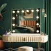 Makeup Mirror 12 LED Lights Vanity Mirror Adjustable Brightness Maxkon Hollywood Style