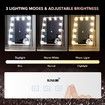 Makeup Mirror Hollywood Vanity Mirror 12 LED Lights Bluetooth Music Phone Calls Maxkon
