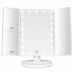 Makeup Mirror with Lights 21 Led Light Up Mirror with 2X/3X Magnification Vanity Mirror(White)