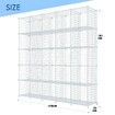 25 Cubes Grid Wire Storage Shelf Cabinet DIY Metal Modular Organizer Rack White