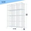 12 Cube Metal Wire Storage Shelf Modular Organizer DIY Storage Rack White