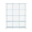 12 Cube Metal Wire Storage Shelf Modular Organizer DIY Storage Rack White