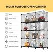 DIY Metal Wire Cube Storage 12 Cubes Modular Storage Shelf Closet Black