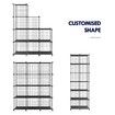 DIY Metal Wire Cube Storage 12 Cubes Modular Storage Shelf Closet Black