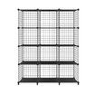 DIY Metal Wire Cube Storage 12 Cubes Modular Storage Shelf Closet Black