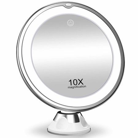10X Magnifying Makeup Mirror with LED Light Tabletop Mirrors Bathroom Mirror Jackallo Makeup Mirror 