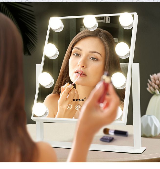 Maxkon Hollywood Style Makeup Mirror Lighted Vanity Mirror with 9 LED