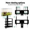 Artiss TV Mount Stand Swivel Bracket 4 Tier Floor Shelf 32 to 50 inch Universal