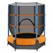 Everfit 4.5FT Trampoline for Kids w/ Enclosure Safety Net Rebounder Gift Orange