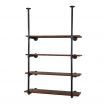 Artiss Bookshelf DIY Pipe Shelf 4 Tiers - INGE