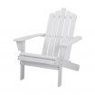 Gardeon Adirondack Outdoor Chairs Wooden Beach Chair Patio Furniture Garden White