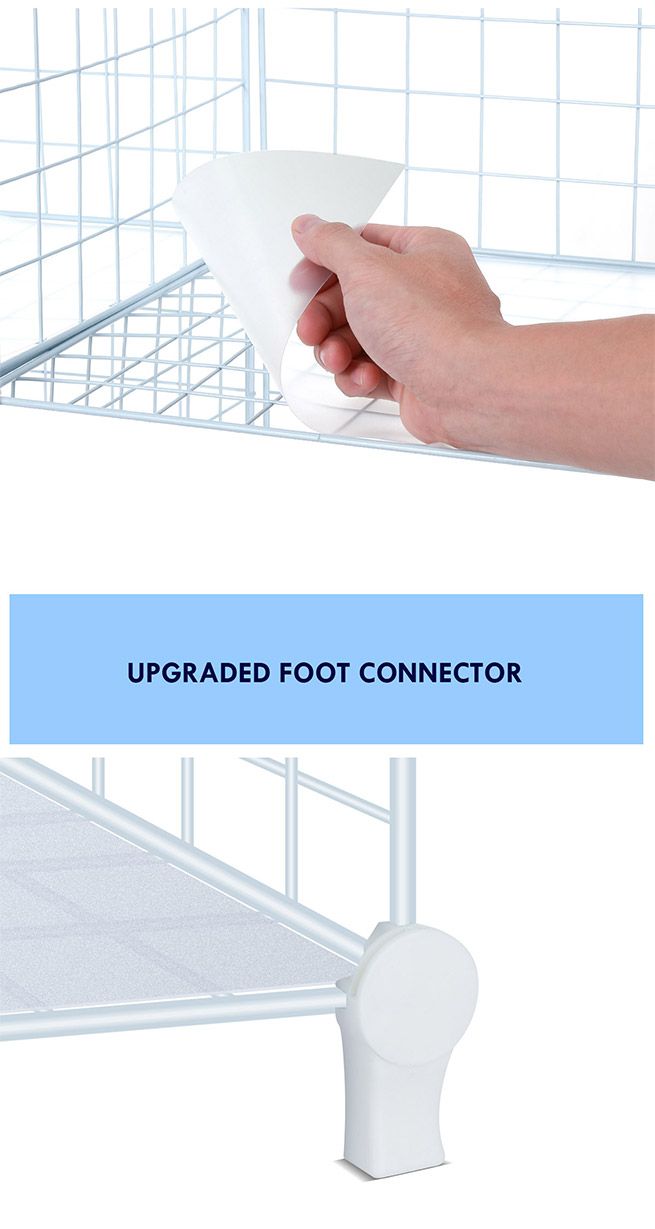 25 Cubes Grid Wire Storage Shelf DIY Metal Modular Organizer