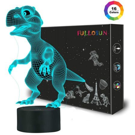 3D Dinosaur Bedside Lamp,Xmas Birthday for Kids Baby Boy