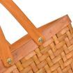 Picnic Basket Wicker Baskets Outdoor Deluxe Gift Storage Person Storage Carry