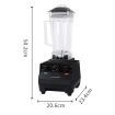 2L Commercial Blender Mixer Food Processor Juicer Smoothie Ice Crush Maker Black