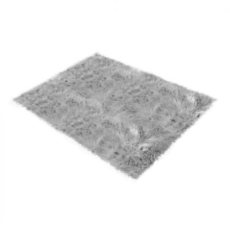 Floor Rugs Sheepskin Shaggy Rug Area Carpet Bedroom Living Room Mat 60X120 Grey