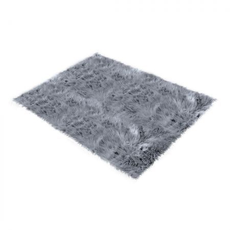 Floor Rugs Sheepskin Shaggy Rug Carpet Bedroom Living Room Mat 60X120 Dark Grey