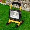 30W LED Flood Light Portable Rechargeable Garden Spotlight Outdoor Work Lights