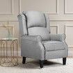 Luxury Recliner Chair Armchair Single Sofa Padded Fabric Couch Lounge Living Room Furniture