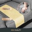 Luxury Recliner Chair Armchair Single Sofa Padded Fabric Couch Lounge Living Room Furniture