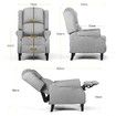 Luxury Recliner Chair Armchair Single Sofa Padded Fabric Couch Lounge Living Room Furniture