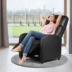 PU Leather Recliner Chair Armchair Upholstered Sofa Lounge Couch Living Room Furniture