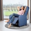 Upholstered Recliner Chair Armchair Fabric Sofa Lounge Couch Living Room Furniture