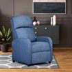 Upholstered Recliner Chair Armchair Fabric Sofa Lounge Couch Living Room Furniture