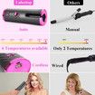 Cordless Automatic Hair Curler|Portable Curling Wand for Hair Styling Anytime Anywhere