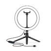 10 Inch LED Ring Light Selfie Ring Light with Desktop Stand for Live Video Photography