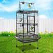 Large Bird Cage Budgie House Parrot Flight Aviary Canary Cockatiel Pet Enclosure Perches on Wheels Indoor Play Top 173cm