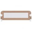 Toddler Safety Bed Rail Taupe 120x42 cm Polyester