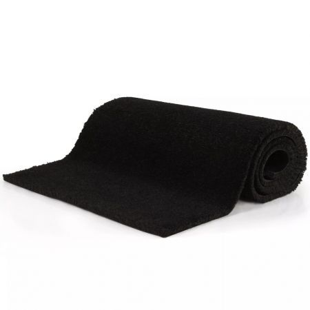 Doormat Coir 17 mm 100x300 cm Black