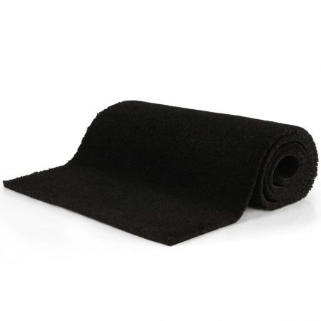 Doormat Coir 17 mm 190x200 cm Black