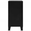 Filing Cabinet with 4 Doors Industrial Black 75x40x80 cm Steel