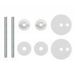 WC Toilet Seat with Lid MDF Blue Water Drop Design