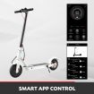 320W Folding Electric Scooter with App Control Headlight LED Display White