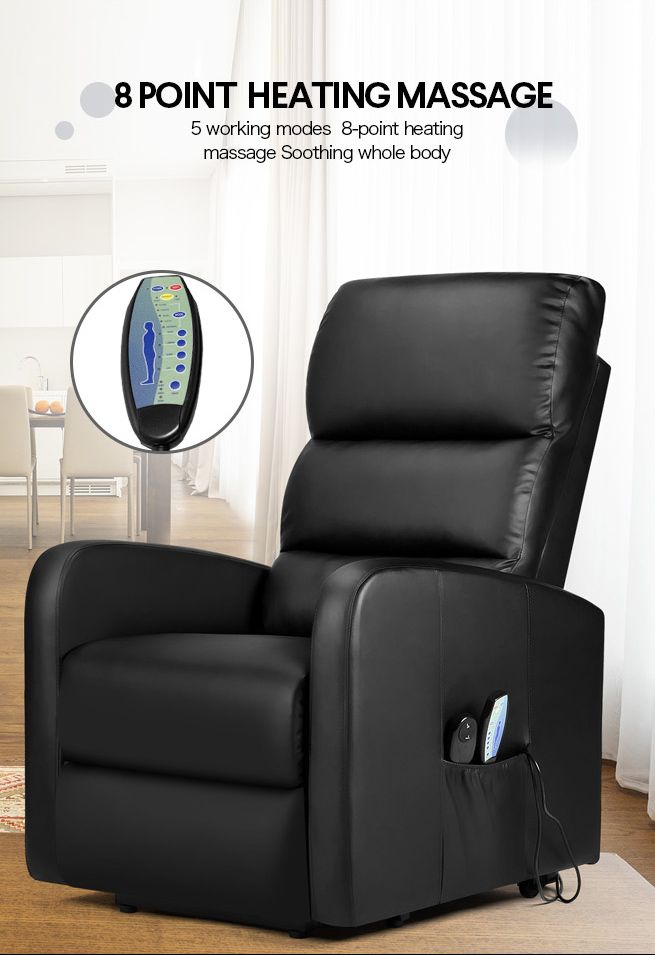 walnew home theater recliner with padded seat and backrest