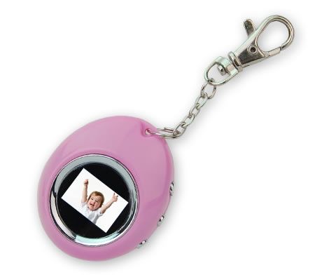 Digital USB Photo Frame Key Chain in Pink